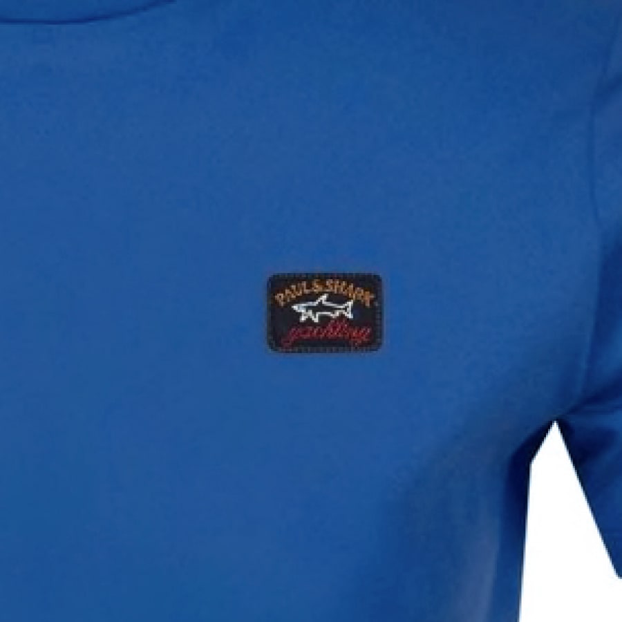 Alternative Image for ProductPaul And Shark Short Sleeve Logo T Shirt Blue3